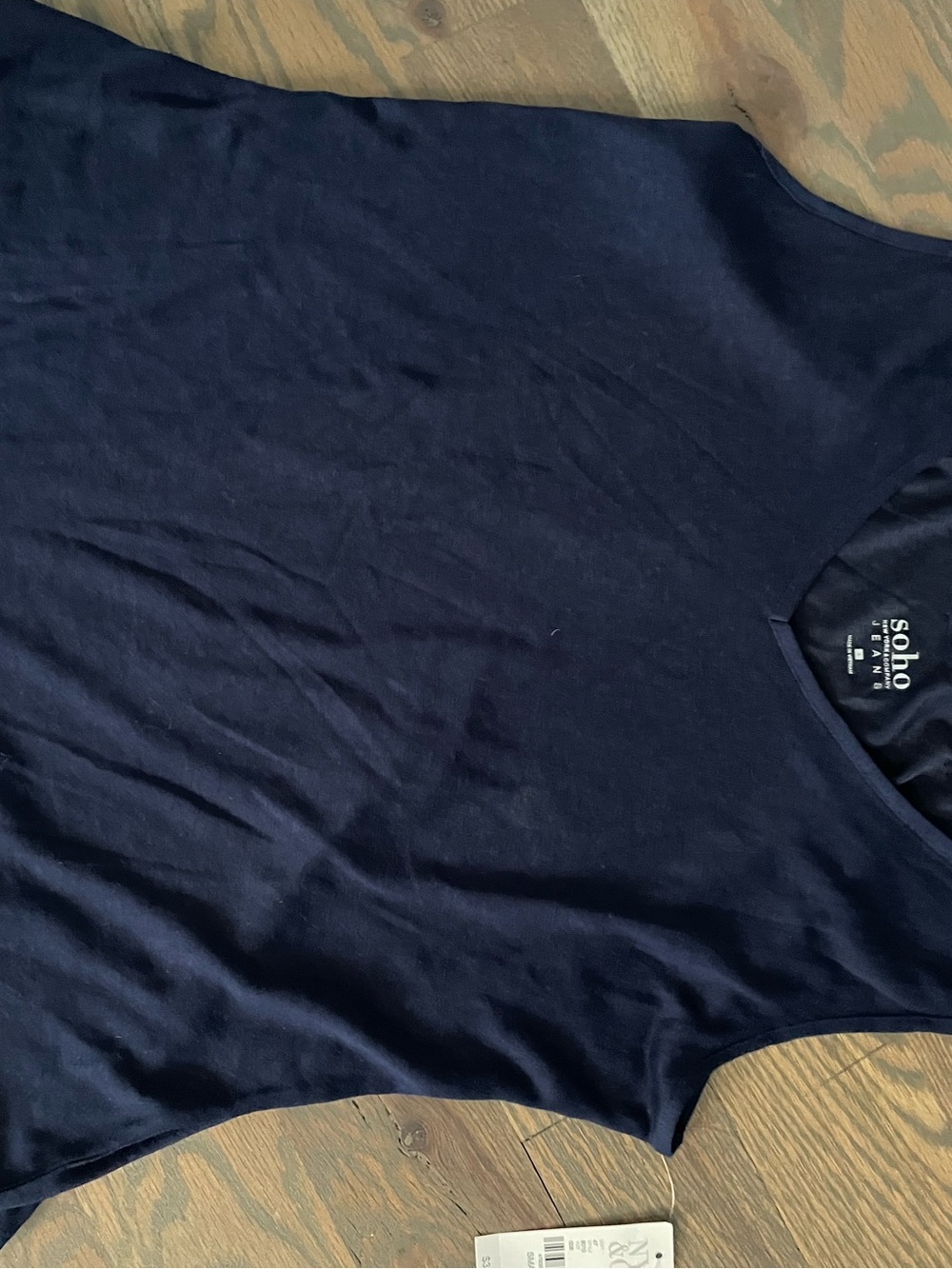 Soho Collection Navy Sleeveless Top
